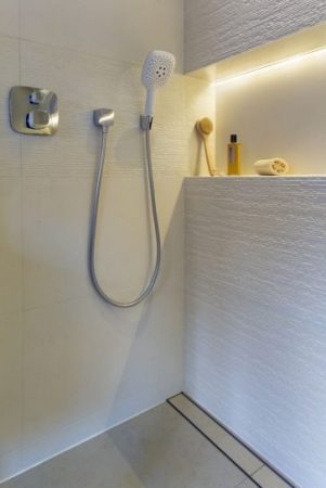 Shower Niche Lighting and Shower Ceiling Lighting using LED Strip